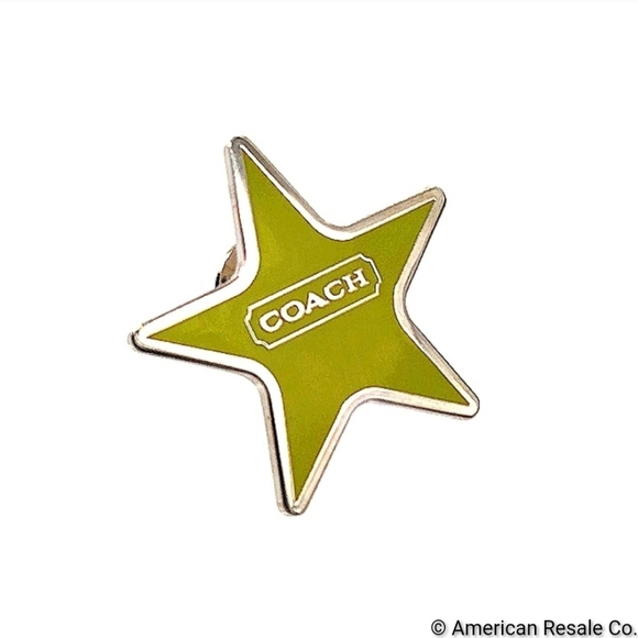 Coach Accessories - 1 Left! COACH Vintage Green Star Pin brooch, purse or backpack charm